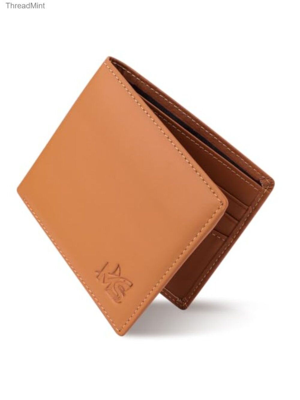 Slim Bifold Leather Wallet RFID Blocking 8 Card Slots